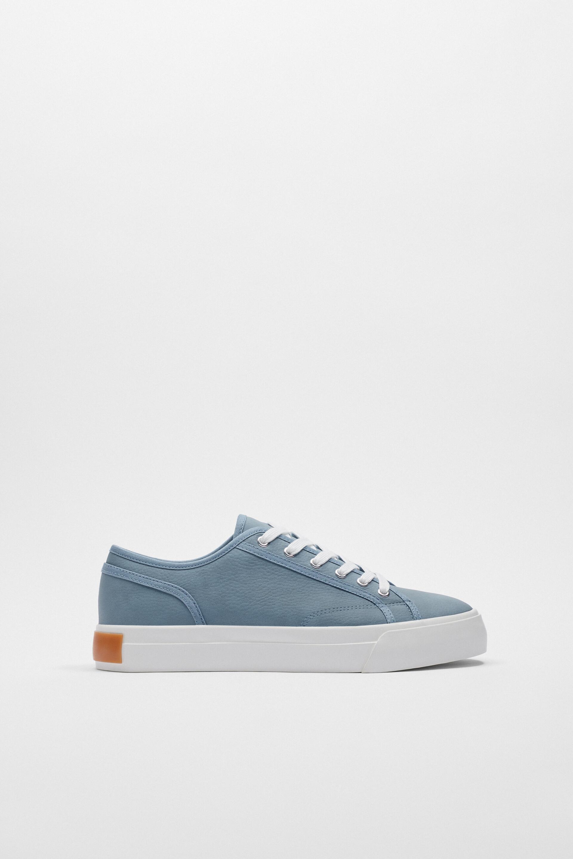 CONTRASTING PLIMSOLLS Blue ZARA Turkey